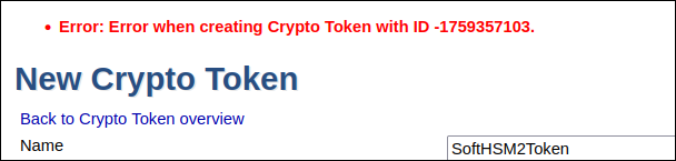 Crypto Token登録エラー